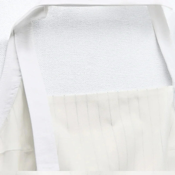 ZARA GABARDINE HALTER MIDI DRESS - Picture 11 of 13